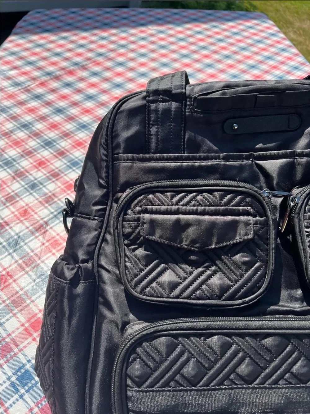 Lug Black Puddle Jumper Tote Bag (LE) Brush Black w/strap